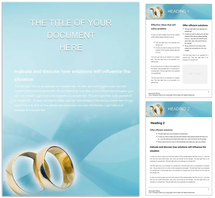 Engagement Ring Word document template