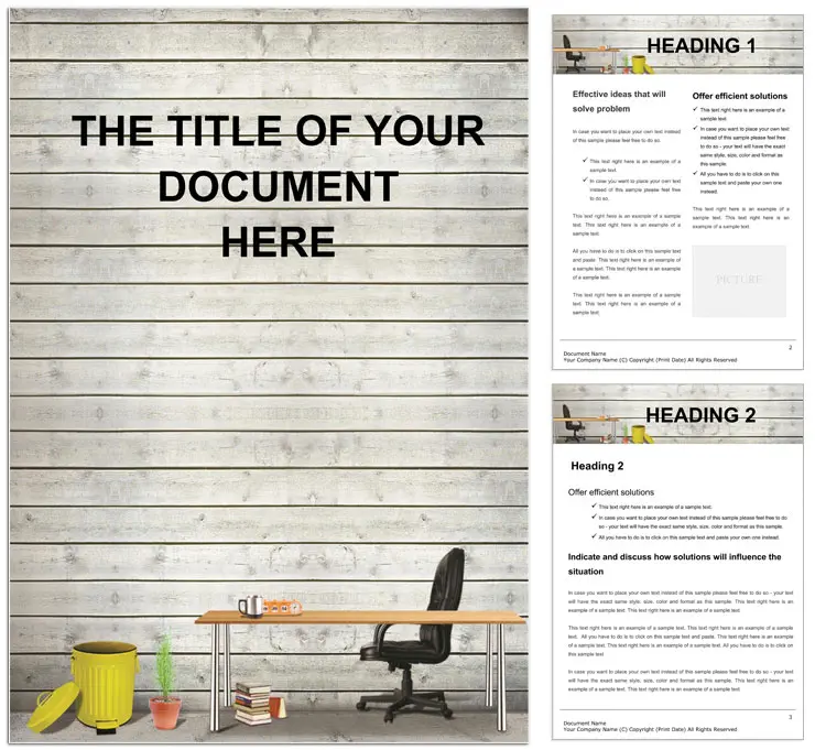 Free: Workplace Word template for print document