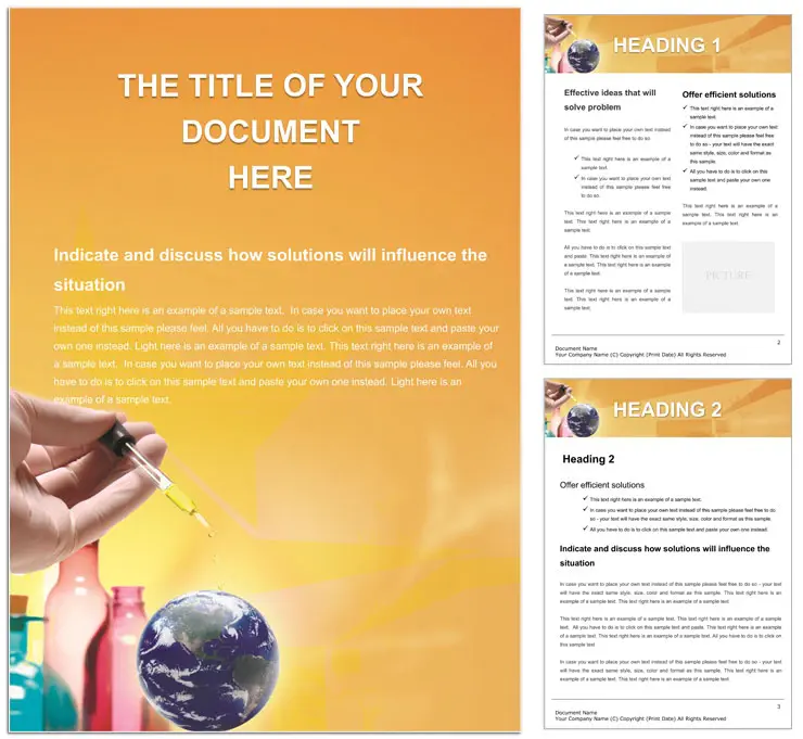 Create Stunning Chemistry Documents with Word Templates