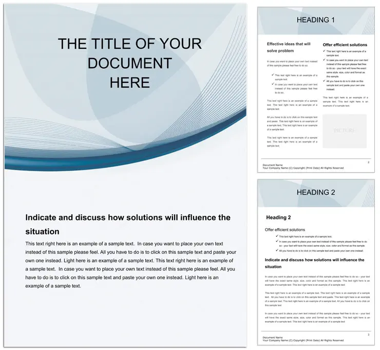 Stunning Paper Word Document Templates - Download