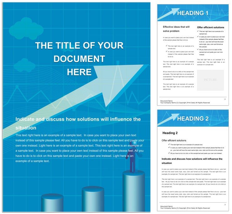 Growth Finance Word Template - Background