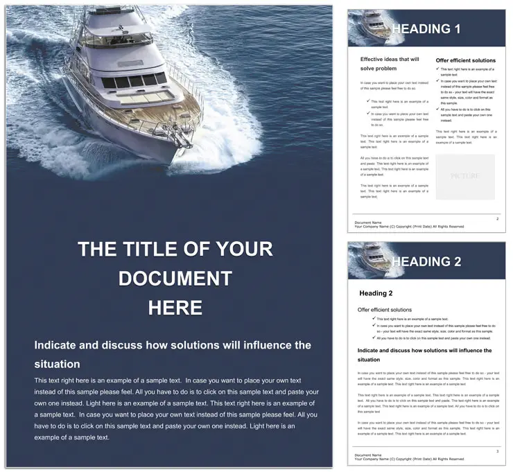 Private Cruise Word Templates