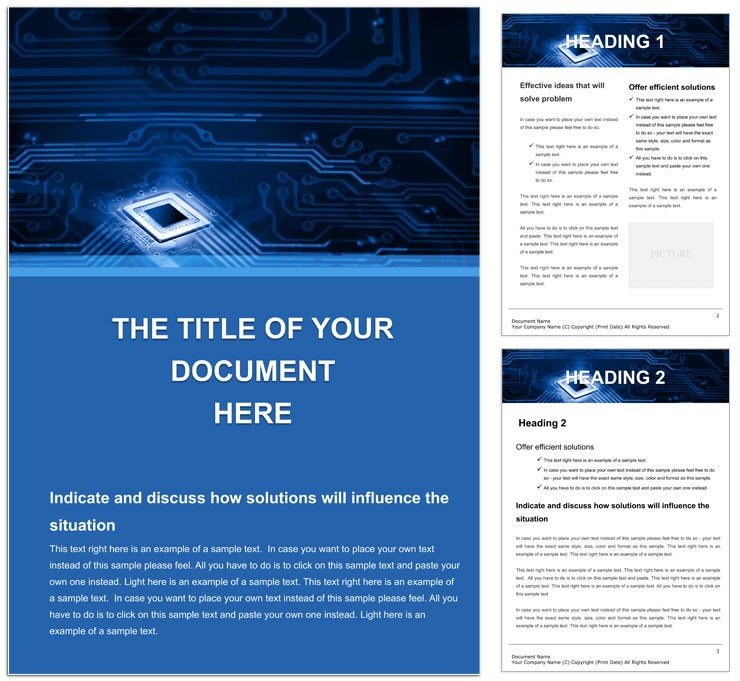 Chip Technology Word Templates