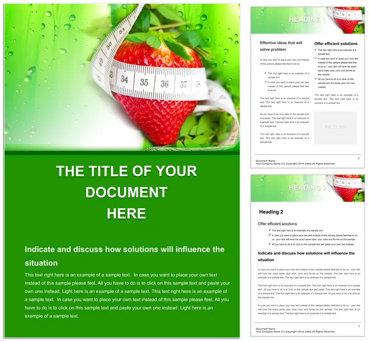 Strawberry for Weight Loss Word templates