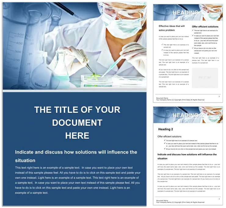 Medical Sciences Conference Word Template - Download Now