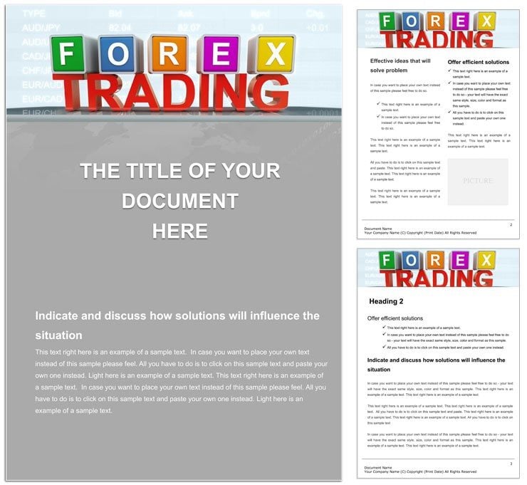 Forex Trading Word templates