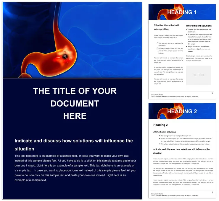 Gastric Ulcer Word templates