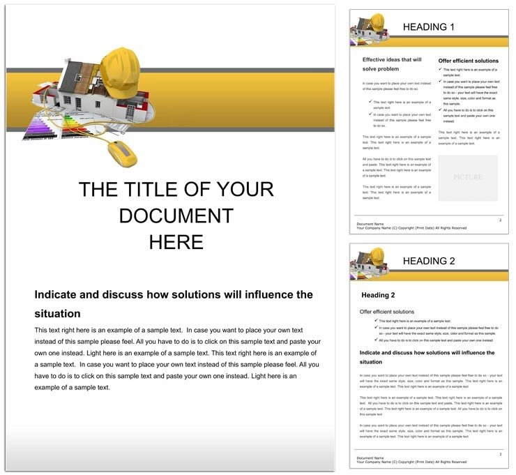 Home Design Word template