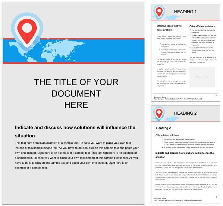 Place Delivery Word document template