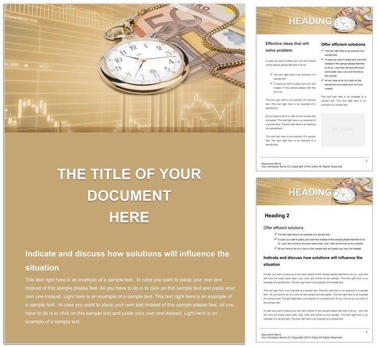 Business Time Word templates